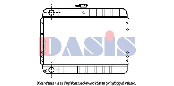 AKS DASIS Радиатор, охлаждение двигателя 071040N